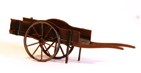 Ferro Train M-222-FM - 2-wheel hand cart, brown, ready made model